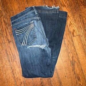 7 FAMK dojo flare jeans